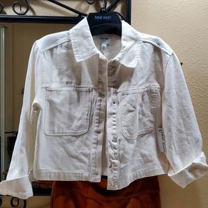 NWT Nine West "Trucker jacket". Size XS